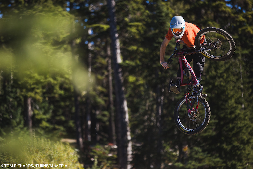 Conor Macfarlane riding in the Whistler Bike Park