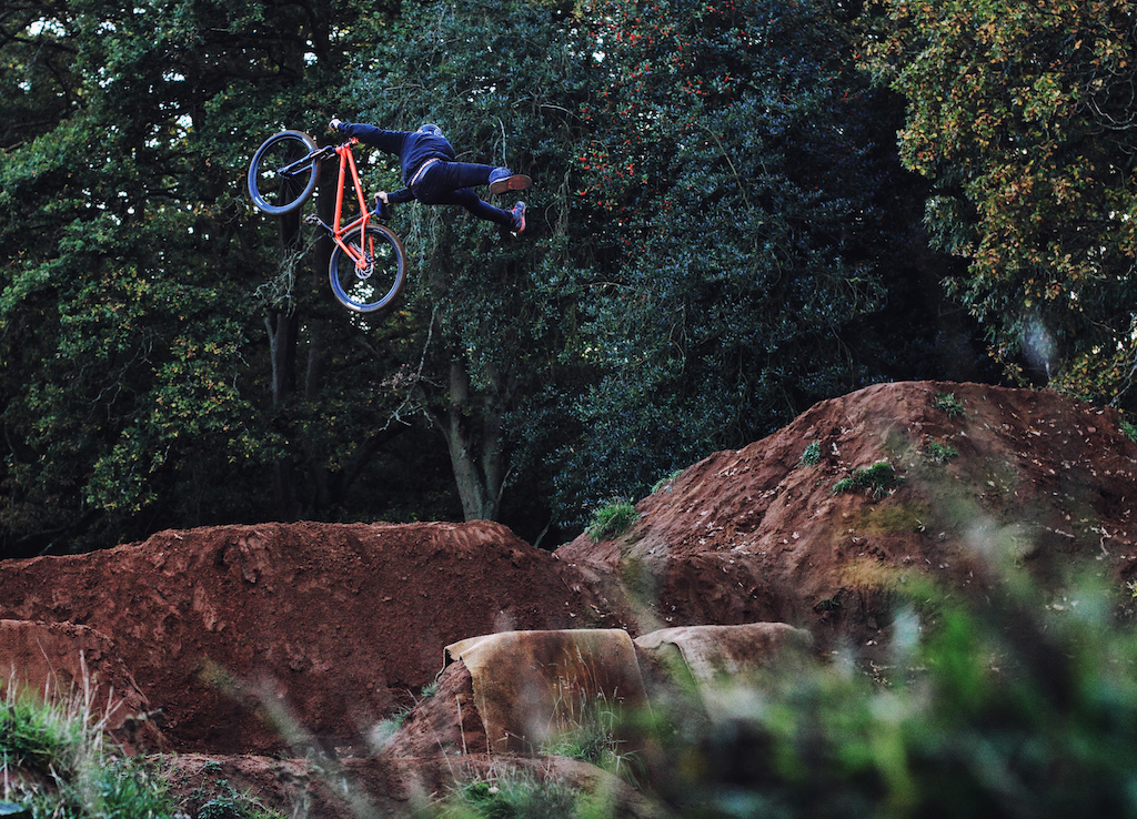 Ray Samson sending it big with an Indian air over the final set at S4P Bikepark last week