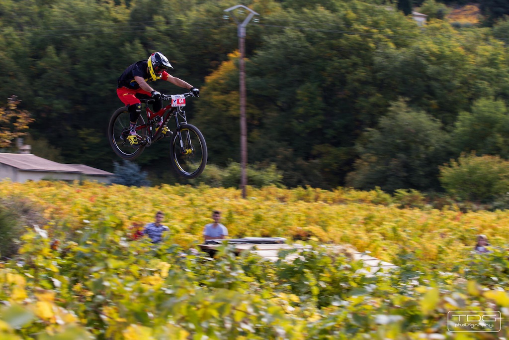 Is the urban DH racing or vineyard DH racing? Either way, it's rad!
