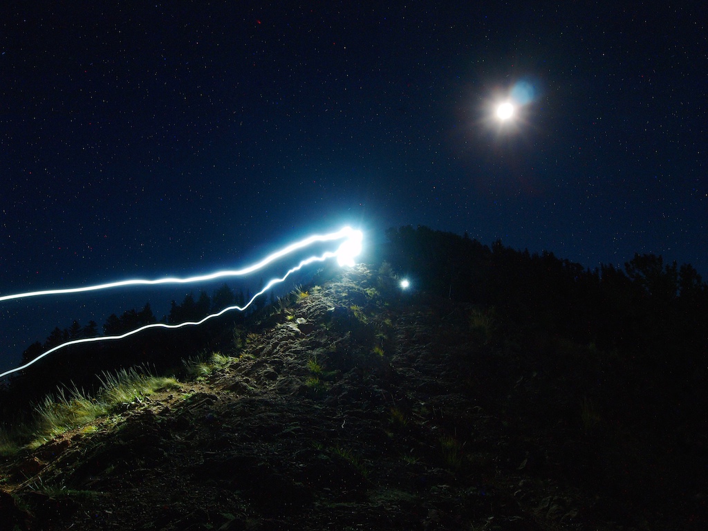 Riding the spine at night is a whole new experience. PC Aaron Crowder #teamGoRide