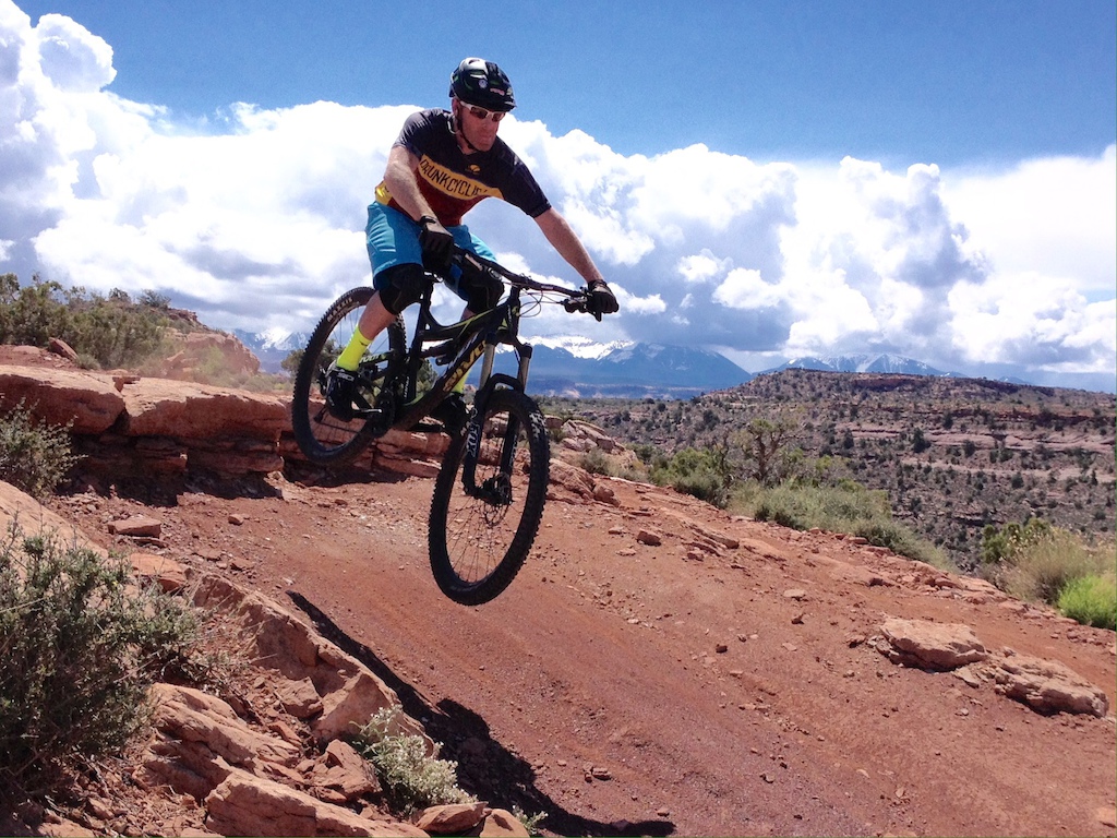 Having some fun on the rental in Moab