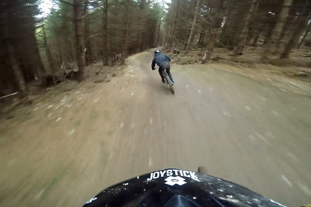 Dave Camus and his mates shred the Revolution Bike Park tracks in Wales.