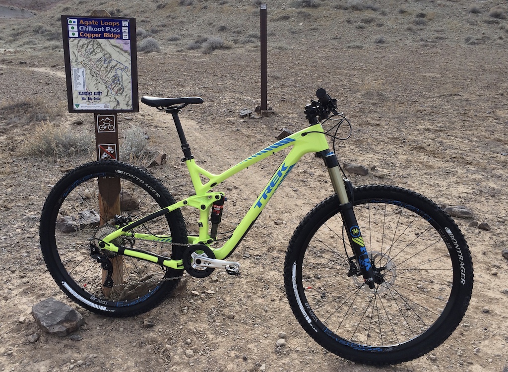1st Ride on my new 2016 Trek Remedy 9.8 29 @ Klondike Bluff Trails in Moab, UT.