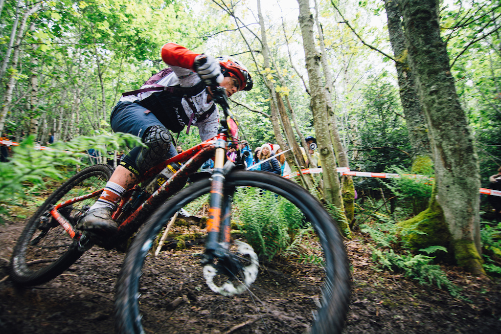 Final stage of the Tweedlove Enduro earlier in the year