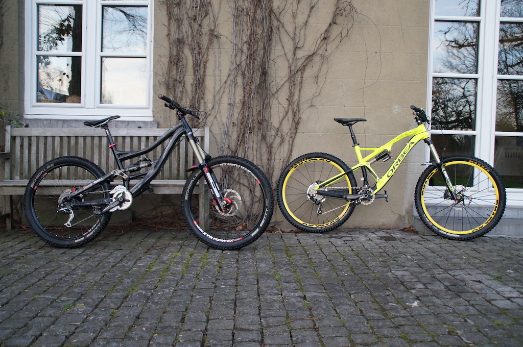 My two little toys: Specialized SX Trail II and Orbea Rallon X-Team