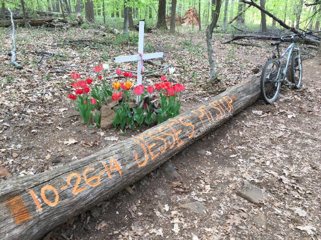 Photo of memorial for Jesse Co
