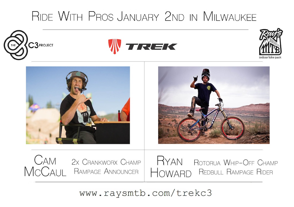 Ride with Cam &amp; Ryan at Ray's MKE Jan 2nd! www.raysmtb.com/trekc3