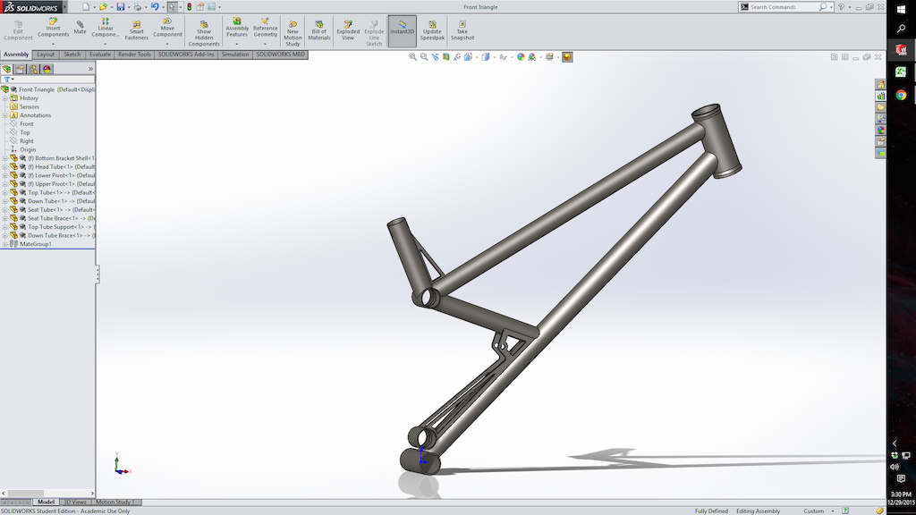 Potential steel V10 build mockup. Set to 170mm 64*HA or 195mm 63*HA and compatible with either 26 or 27.5 wheels.
