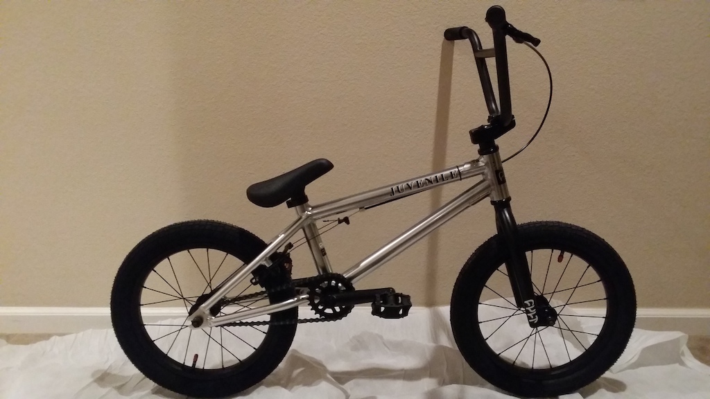 New BMX for Christmas. Moving up to the 16" Cult Juvenile from his 12".