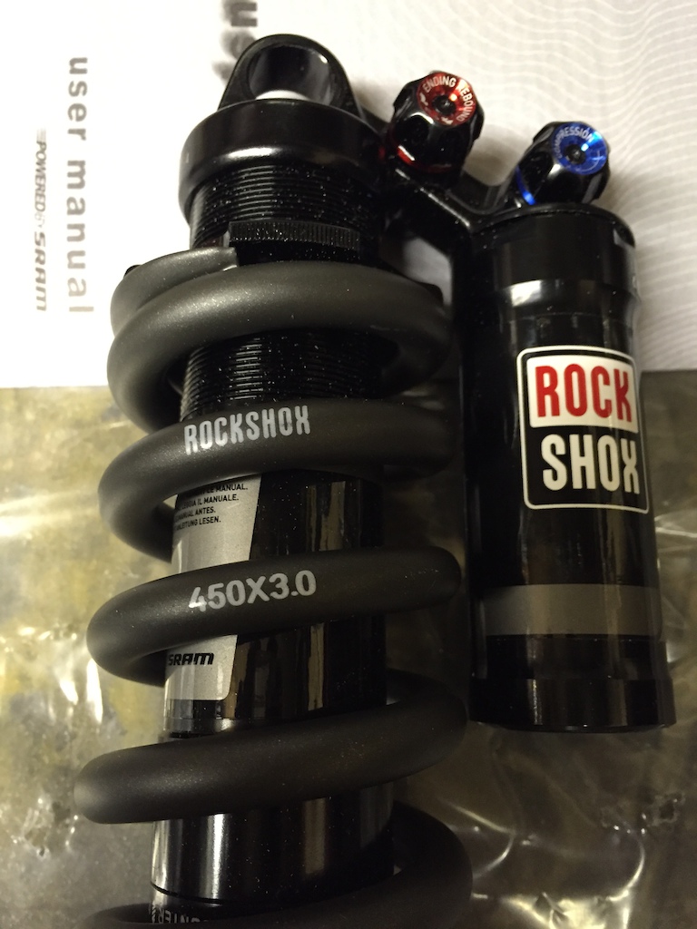 2015 RockShox Vivid R2C 9.5 x 3.0 450lb brand new