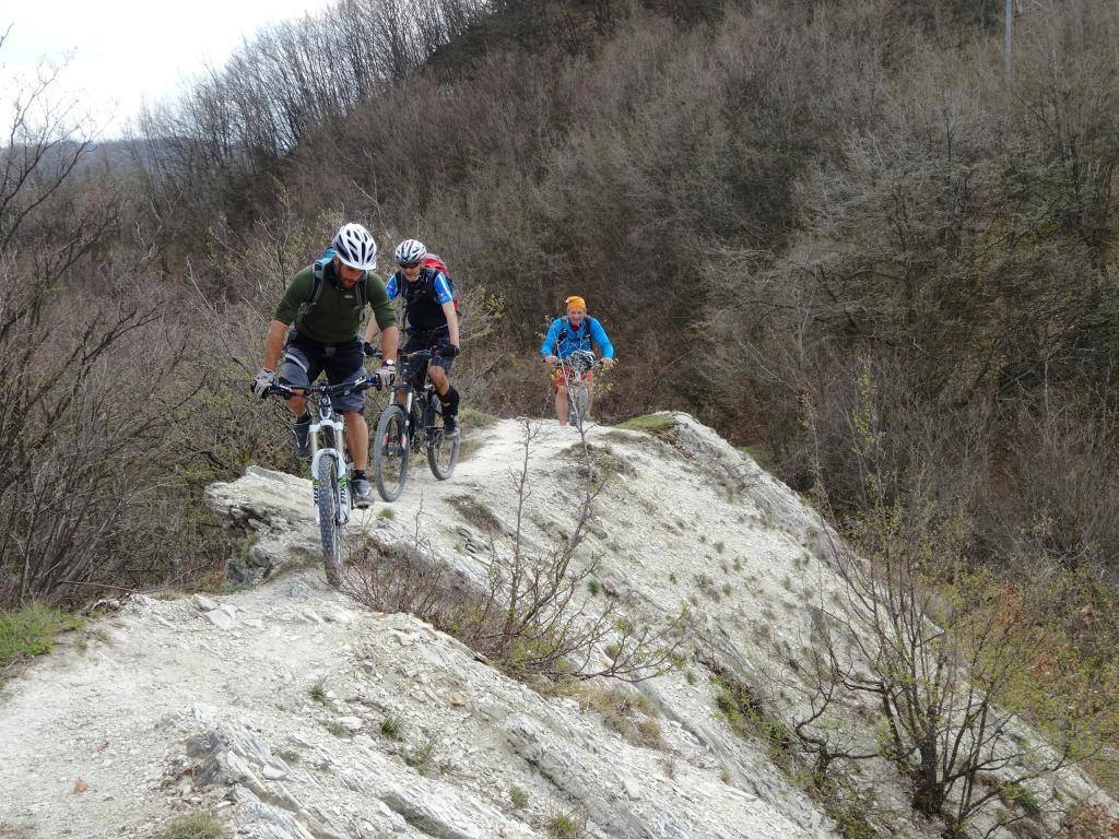 The edge over last section of climb to reach Vigolone trails