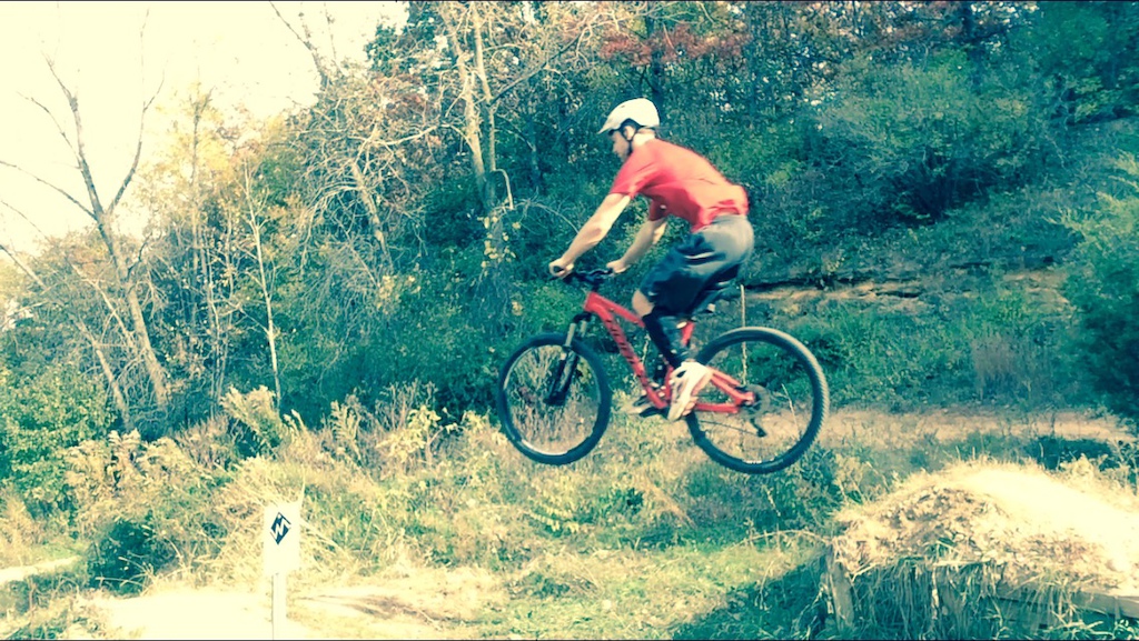 People always say "Really? On a trail bike?" and I simply reply "Damn straight."