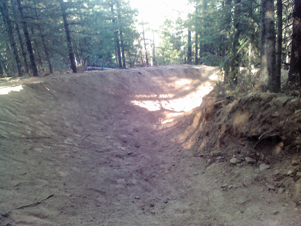 This is the entrance of the last berm on corkscrew. I didnt take a picture of the middle.