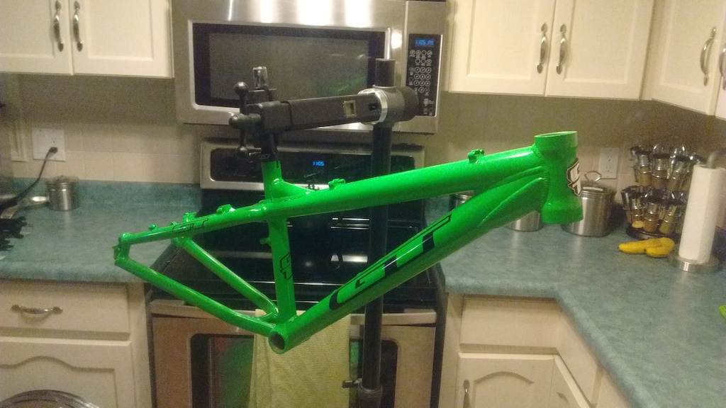 Old GT Chucker 24 frame powdercoated with Ebay decals. Looks brand new.