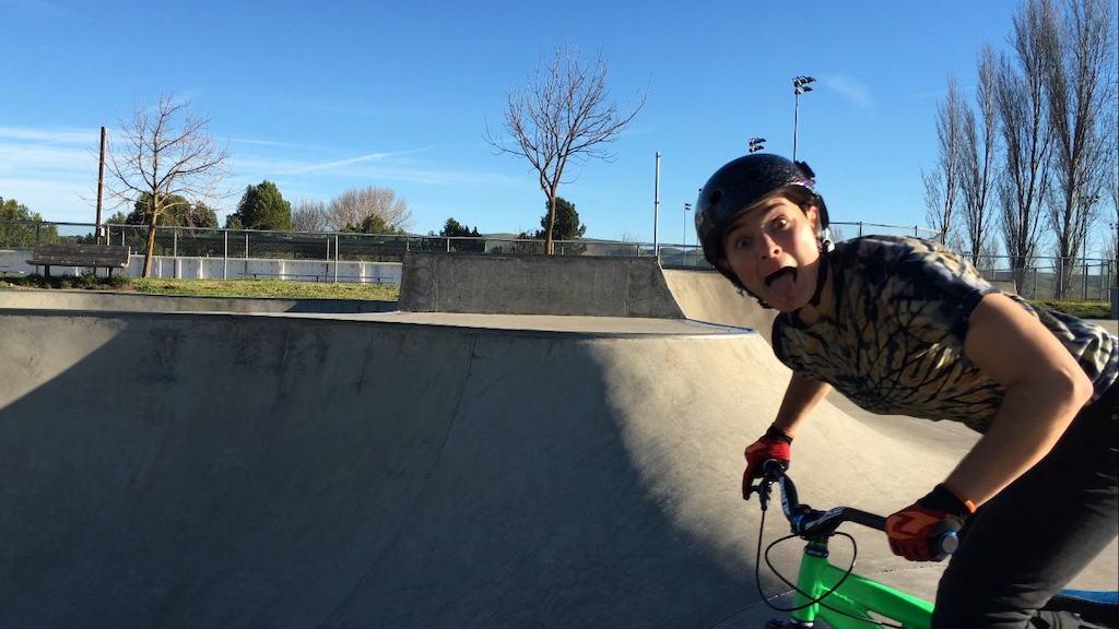 goofing around a the the skatepark