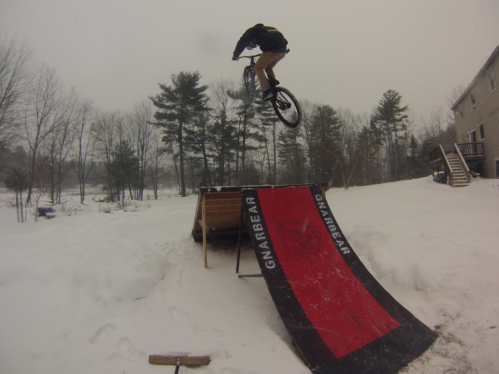 Riding the ramp in a Blizzard