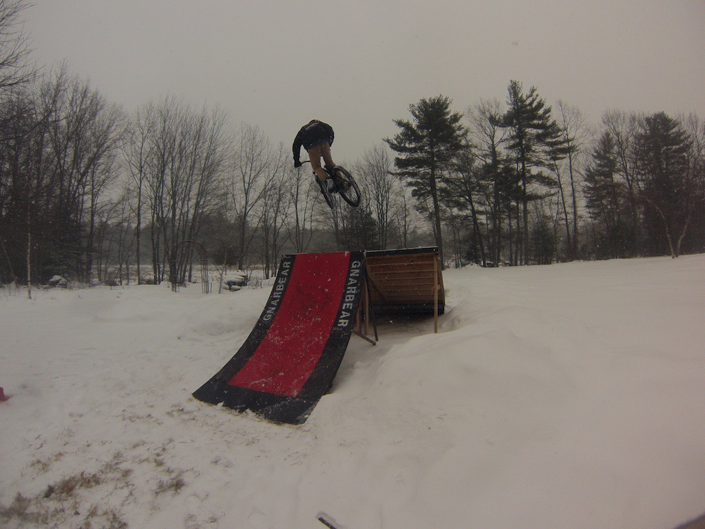 Riding the ramp in a Blizzard