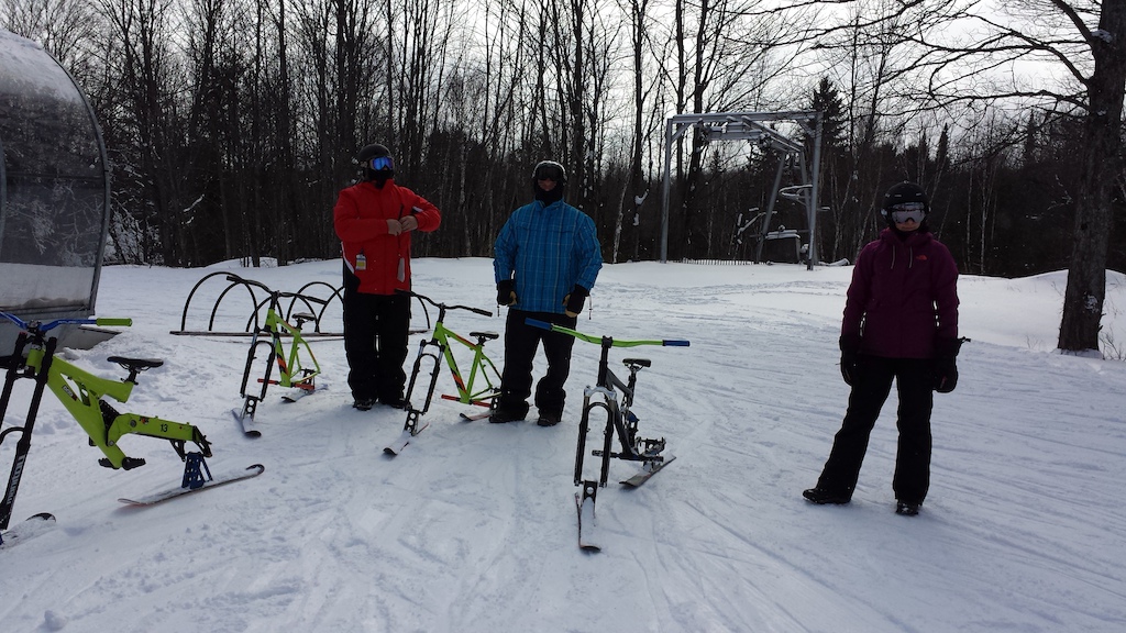 Skibike Family Day on the Slopes today. Snow much fun!