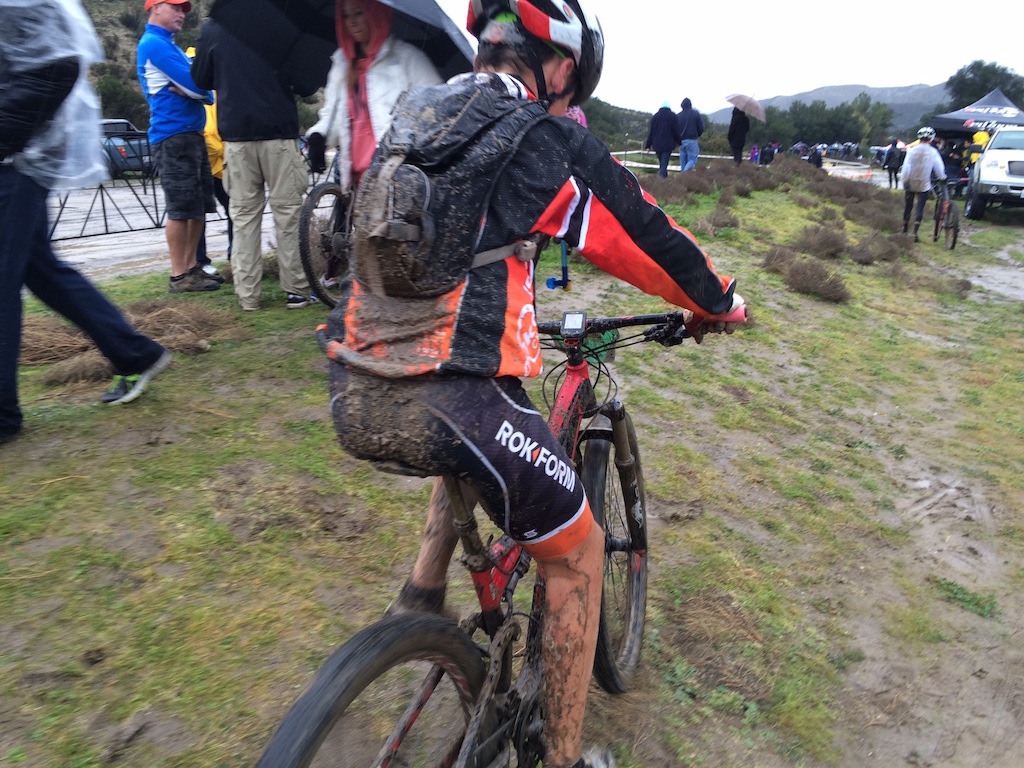 It was a bit muddy after the first race of Kenda Cup West 2015