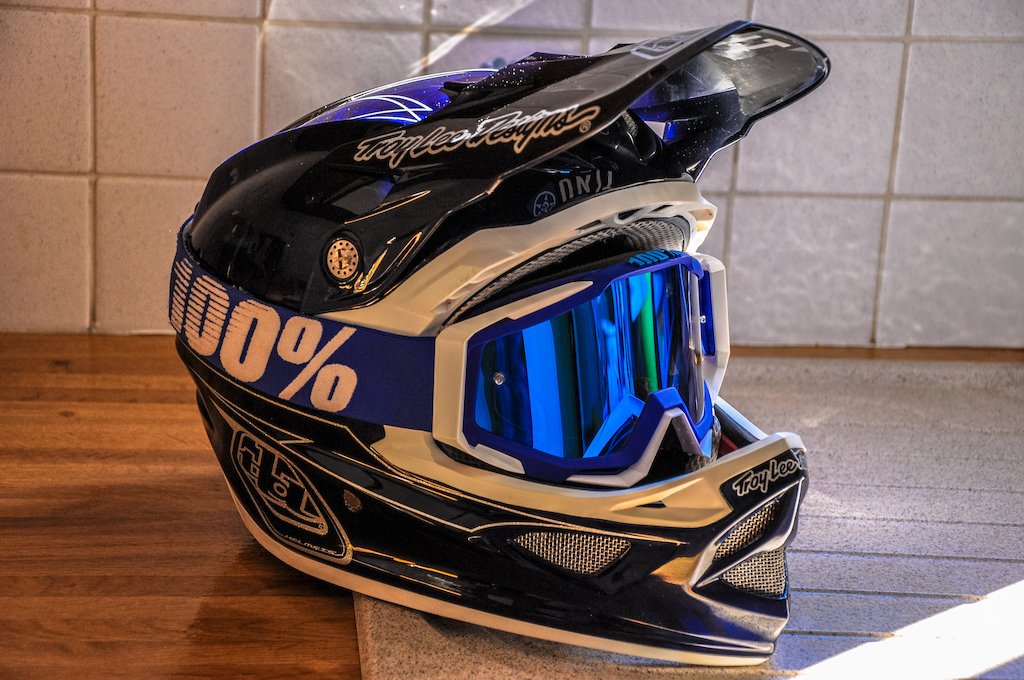 Helmet Troy Lee Designs TLD D3 Pinstripe Blue