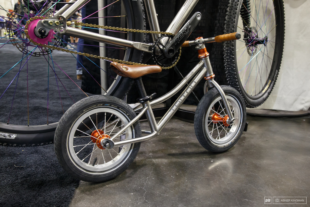 Dmitry Nechaev of Triton Bikes from Russia made his kid a 12" titanium strider.