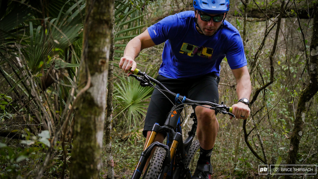 Pedaling is required for any speed throughout the trails but the state is flat and the task at hand is decidedly fun.