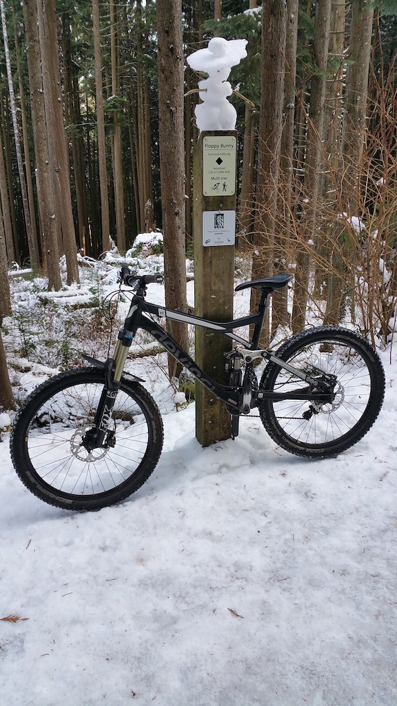 Snowy ride on Fromme