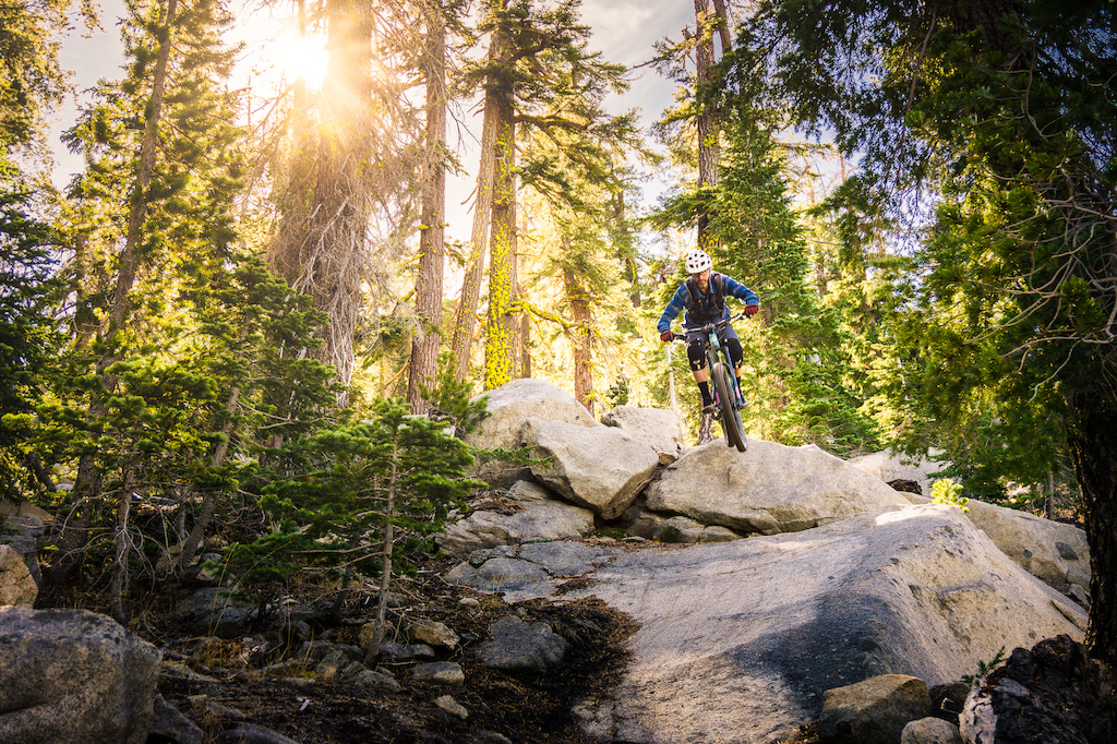 Sean Cronin finds an extracurricular rock drop on Mr. Toad's Wild Ride in Tahoe, CA.