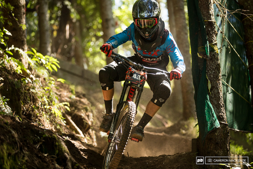 The fastest man north of Rotorua, Kyle Lockwood, was riding precise and quiet in his usual form