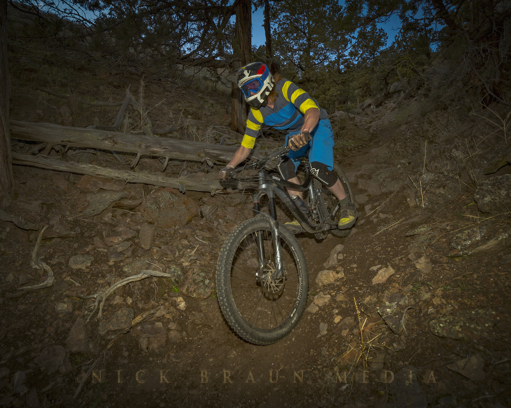 Winter shredding at Cline Butte