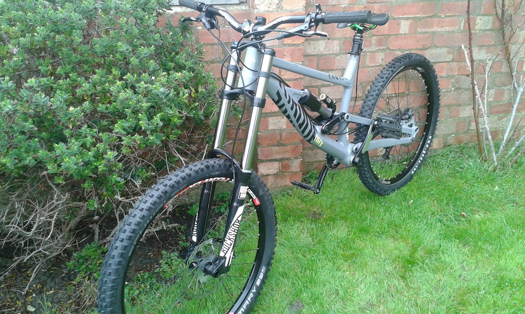 canyon dhx dropzone with recently fitted dual crowns