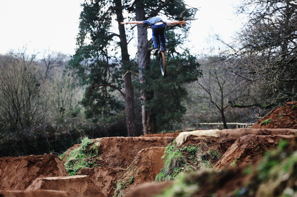 Cameron with a big tuck no hander in the rain at S4P