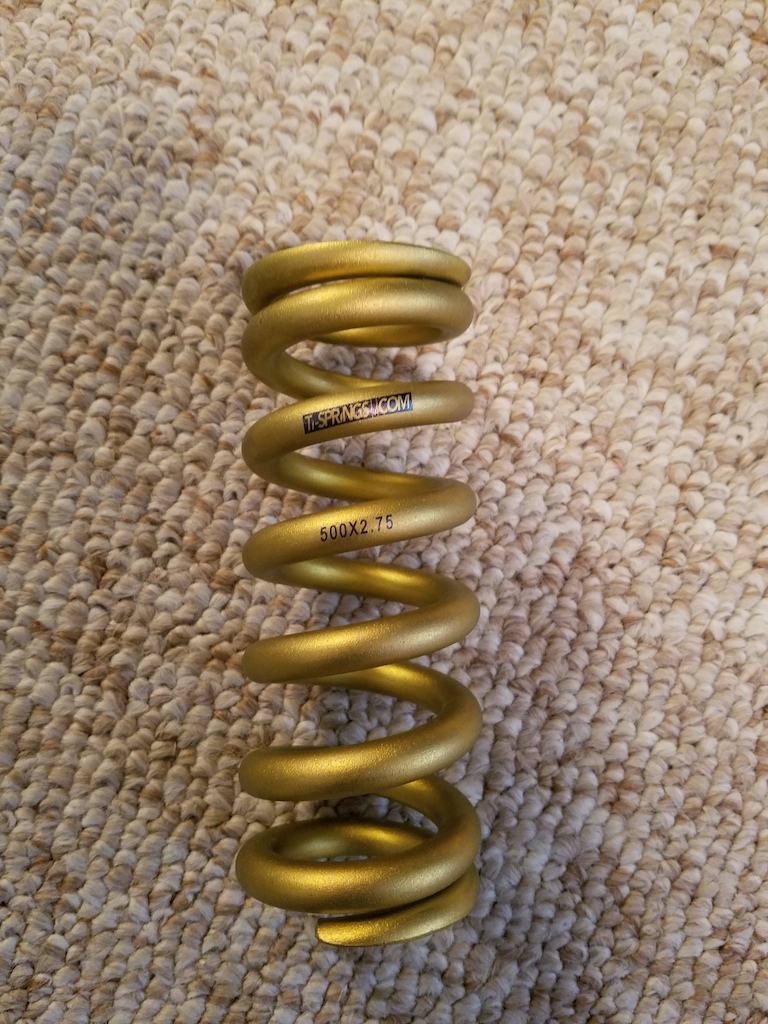 0 Ti-Springs Gold Spring Coil Brand New 500 x 2.75