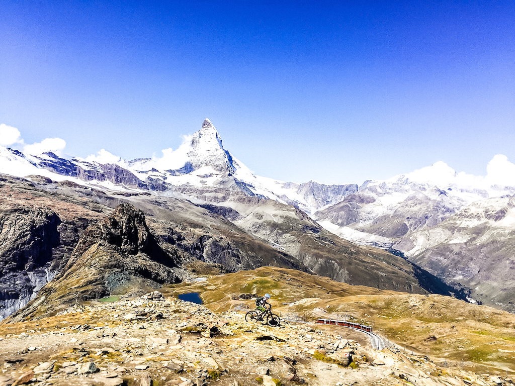 cliché shot in front of the famous Matterhorn - photo made by Armin Wurmser