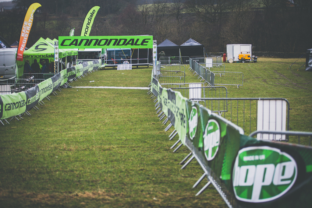 The grooling start and finish line for this weekends competitors.