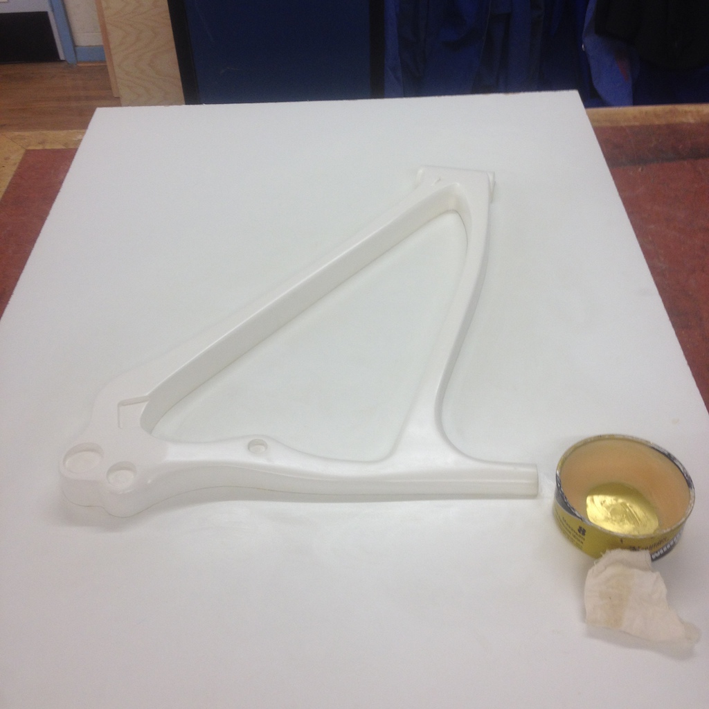 MDF male mould for the glass female