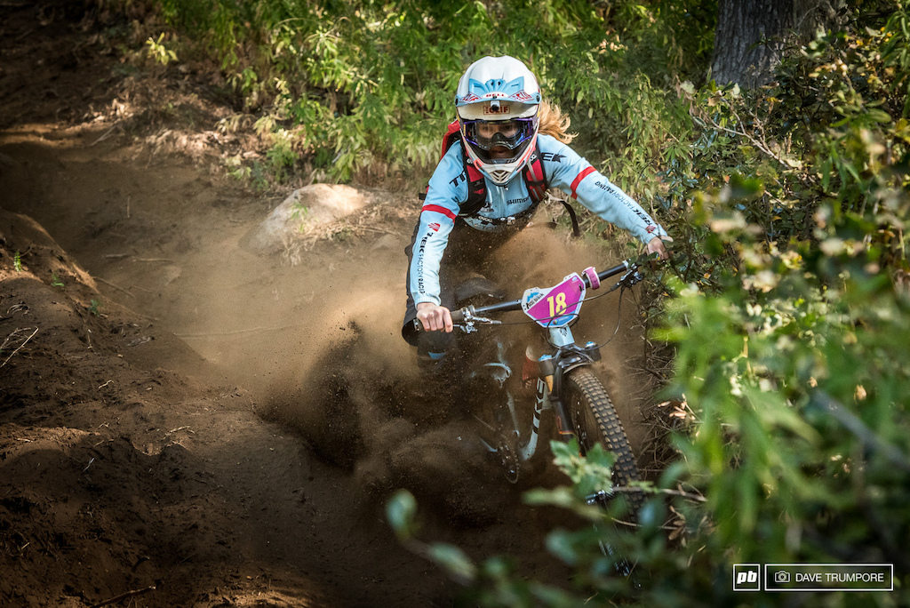 Casey Brown threw down in her EWS debut and is sitting in 3rd overall to add a bit of new blood to the mix in the women's race.