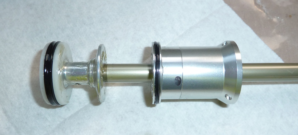 Fox 36 air shaft with standard negative plate (bump stop removed)