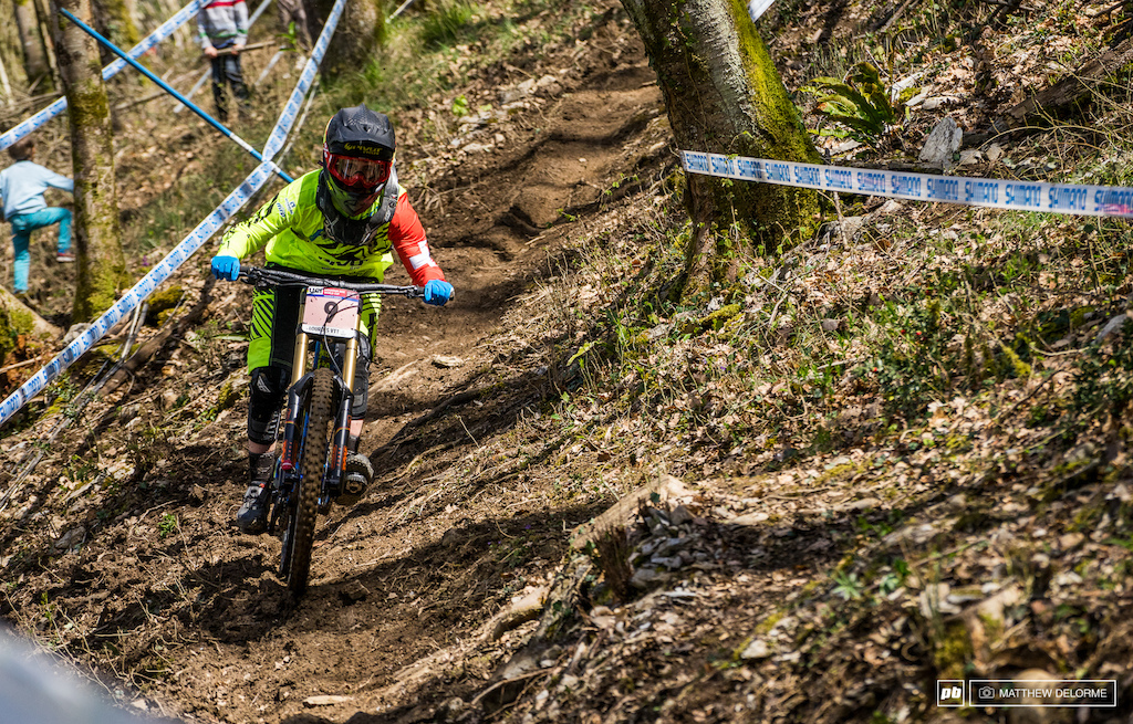 Emilie Siegenthaler had a solid ride to fifth place today.