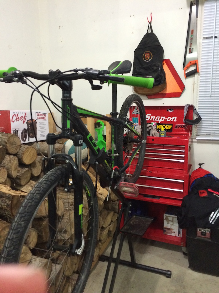 my bike in my shop/garage