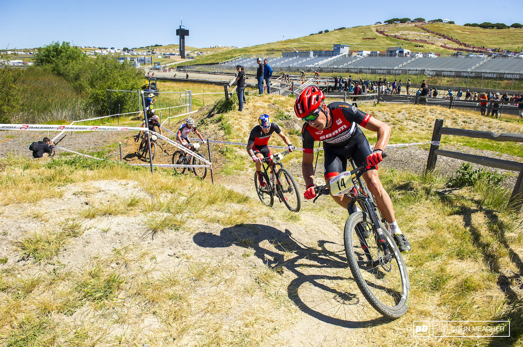 Specialized worked hard to control the men's race, with Todd Wells and Andreasson keeping the pace high.