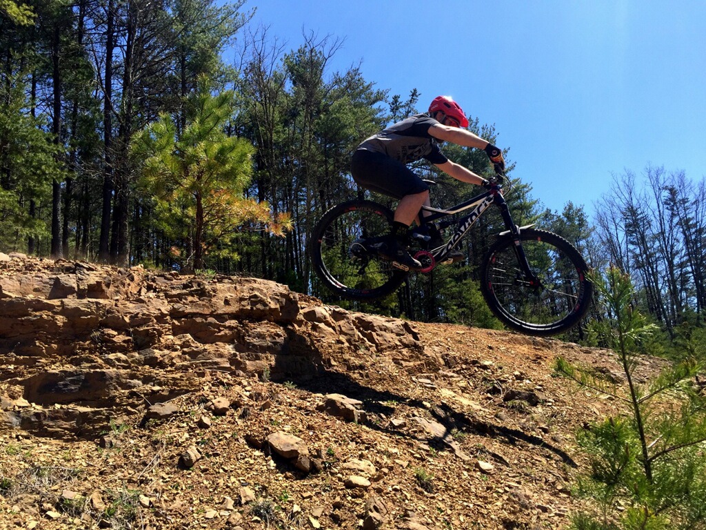Playing around in the Shale Zone during ride