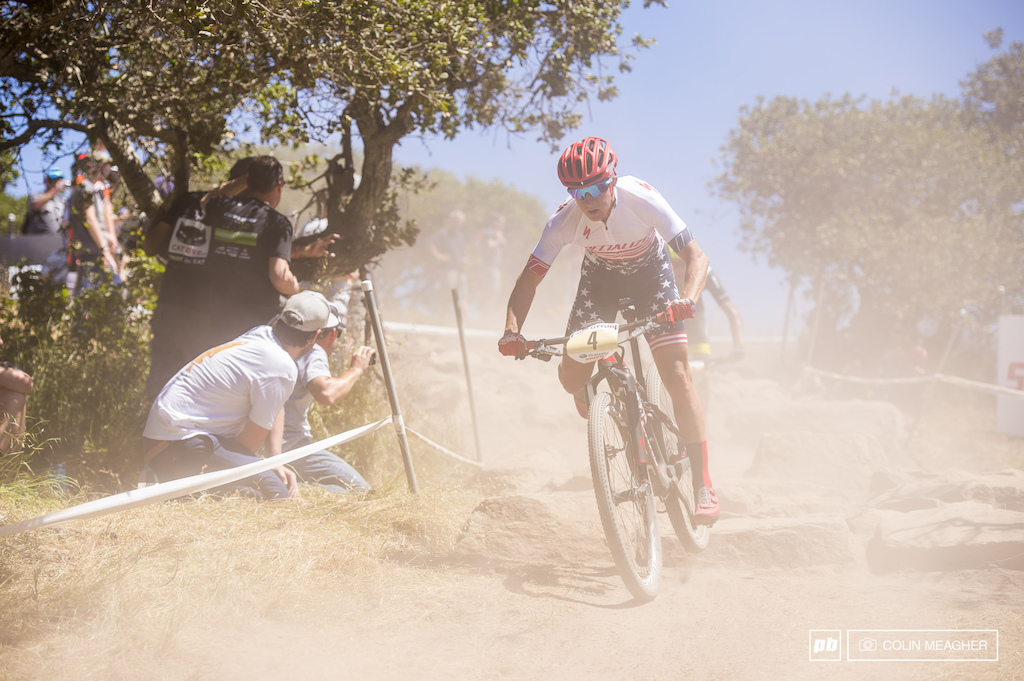 The rock garden was crazy dusty; coming through in the mid pack re-defined "eating dust".