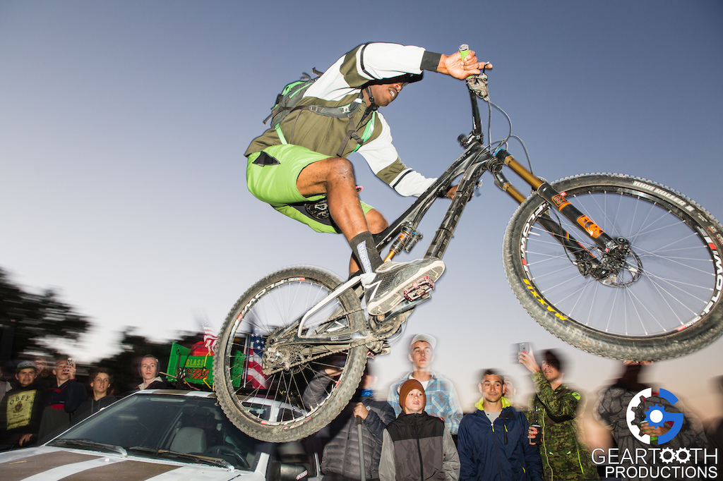 Second year for the dead car dirt jumps in Camp H.