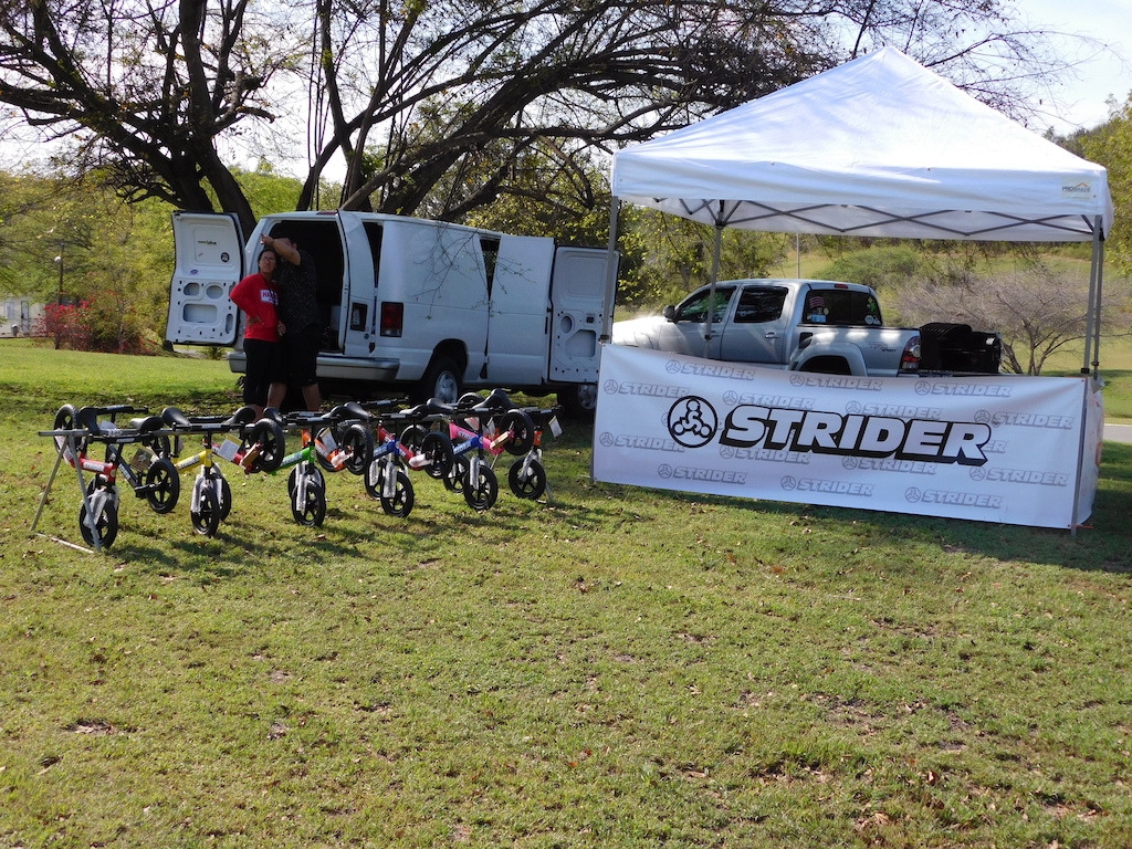 Strider demo ride at the event