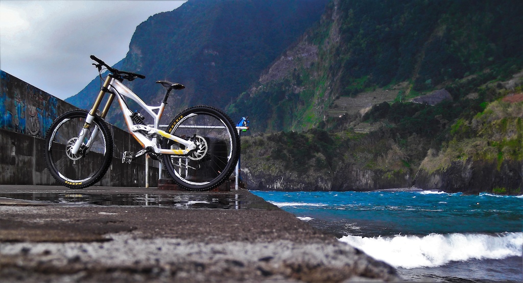 On Madeira island, Downhill finishes by the sea.