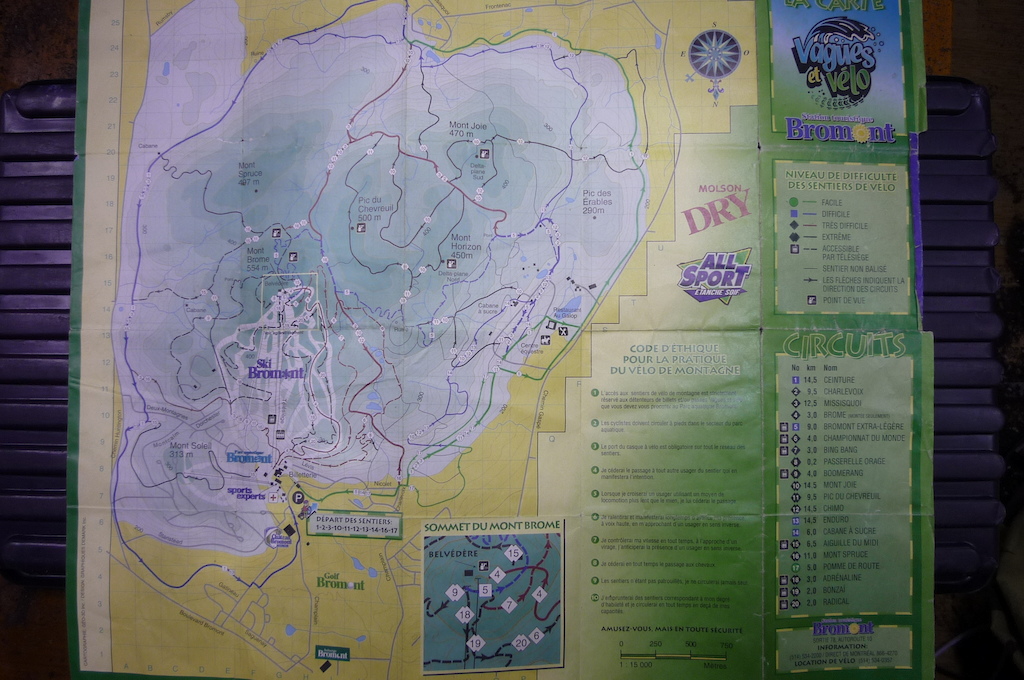 Bromont map 1996