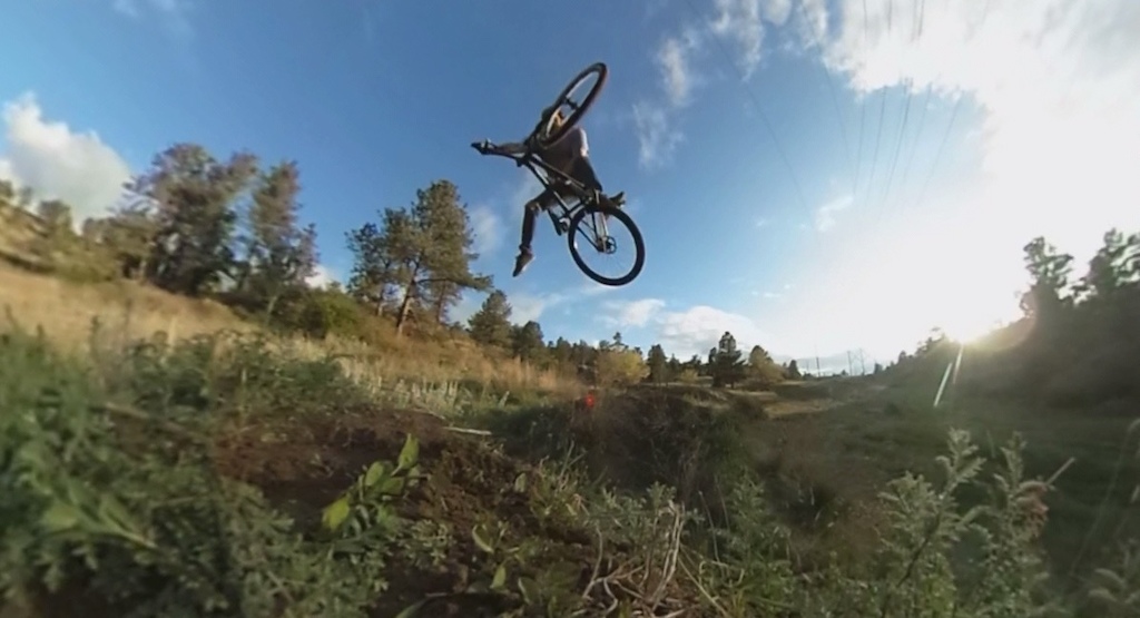 Overgrown Dirt Jumps cleaned up just enough to have some fun.