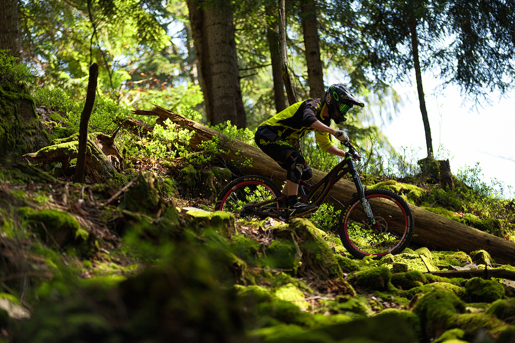 From the moment we opened the doors of our car, we could smell the pure air coming from the woods. Not far from the city, and still, you think you came into the whole new world... Love these places... Bike: Intro Tabu by Intro Cycles, Rider: Jakub Béreš, Photo: Andrej Grznar - www.andrejgrznar.com