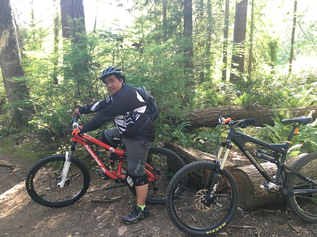 Test ride at Burnaby Mountain